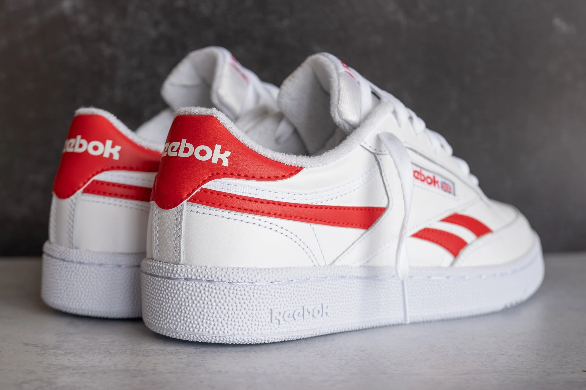 Reebok Club C Revenge (White/Vector Red) Multi-functional breathability