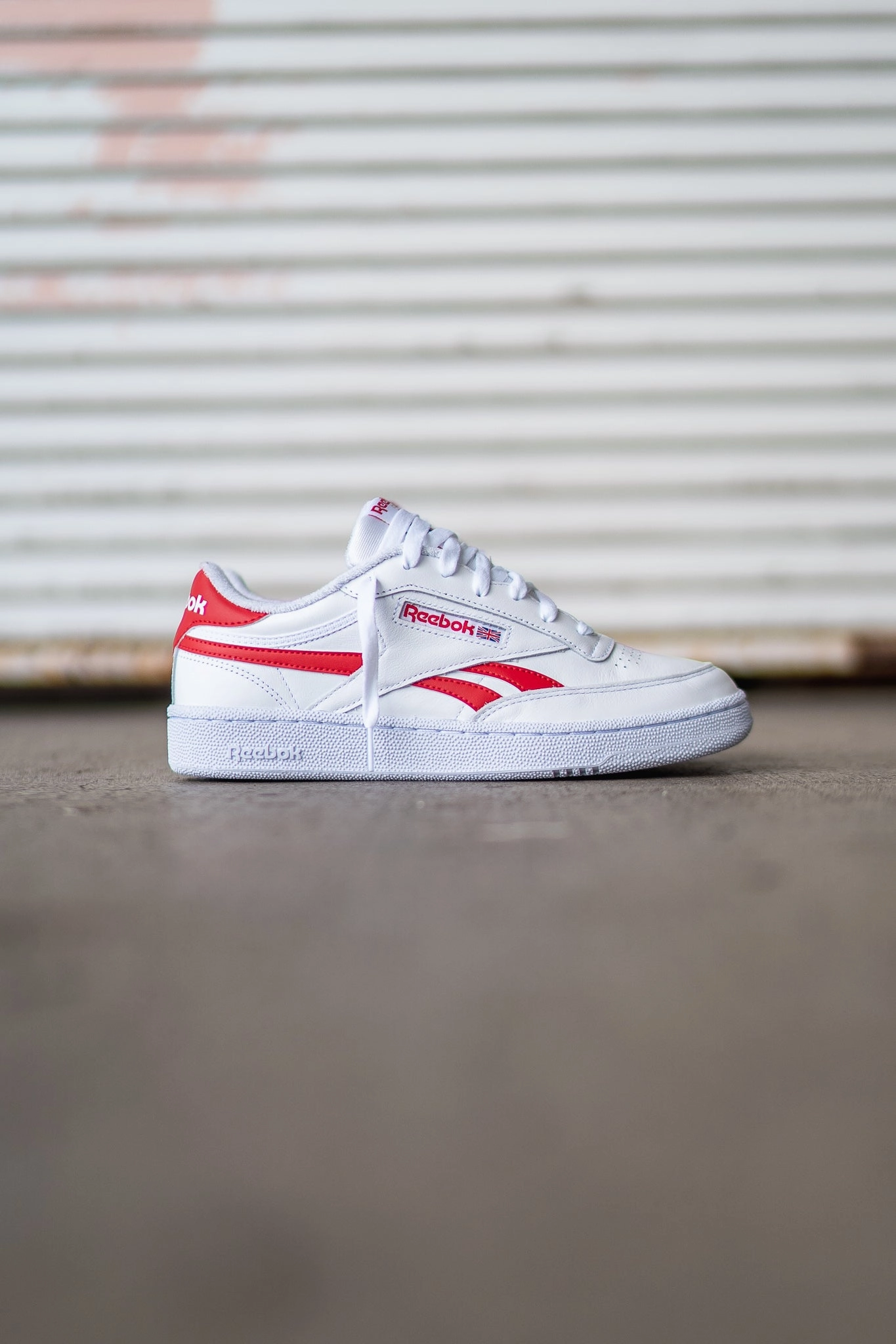 Reebok Club C Revenge (White/Vector Red) Resilient Sole