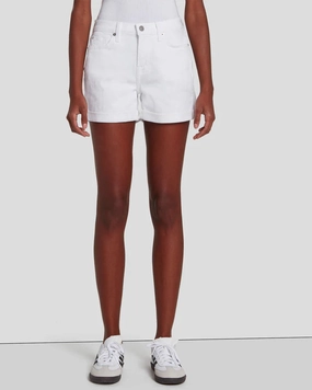 Legend Glow MatteFinishTexture MID ROLL SHORT IN BROKEN TWILL WHITE