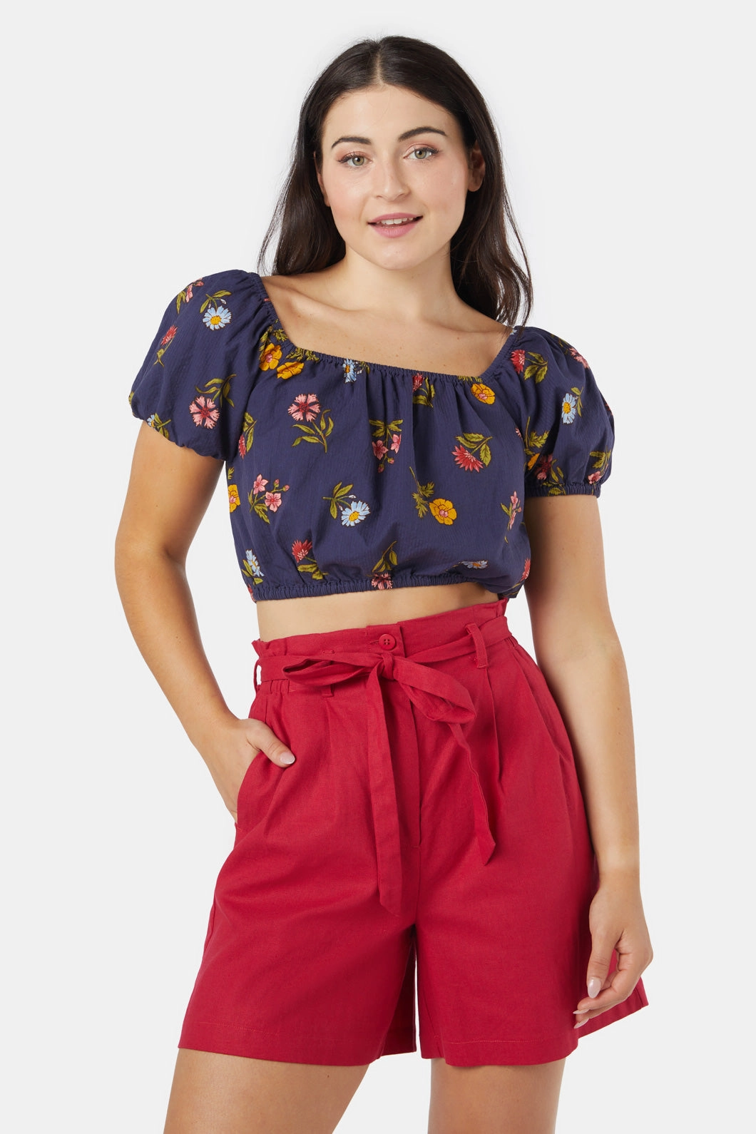 Mietta Top Multi Panel Construction Flexible Waistband Adaptation