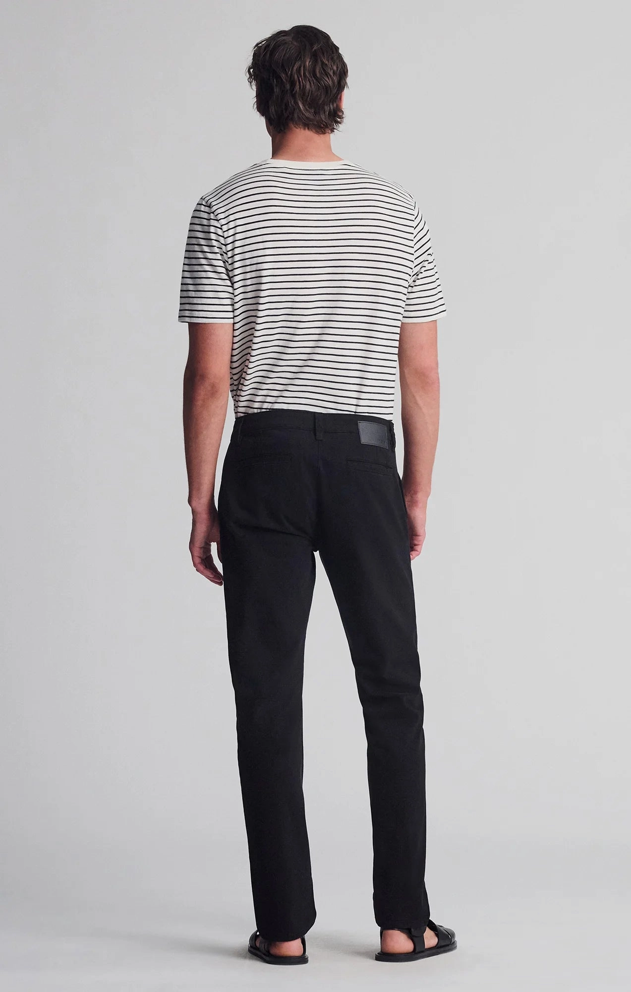MILTON BLACK CASUAL TWILL PANT ElasticWaistband Clear Mind