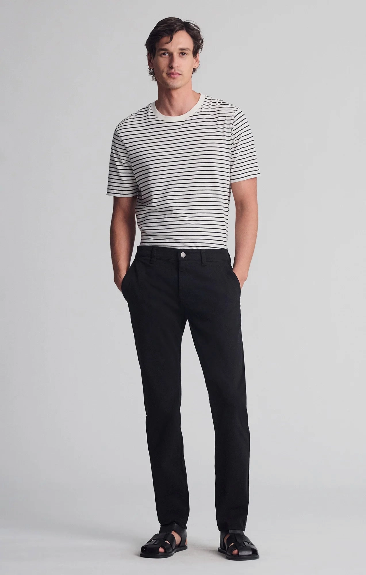 MILTON BLACK CASUAL TWILL PANT Creative Glow