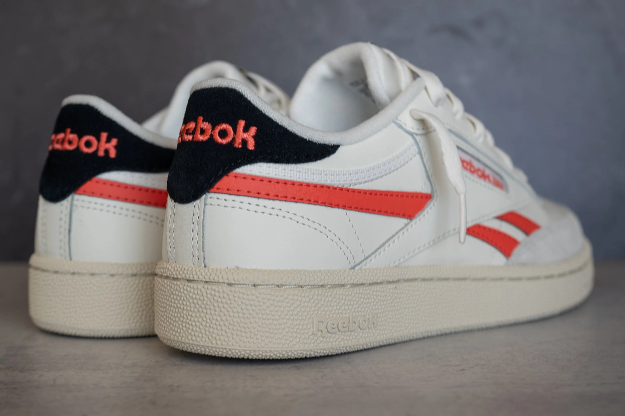 Orthotic Friendly Footbed Injection Molded Construction Reebok Club C Revenge (White/Infrared)