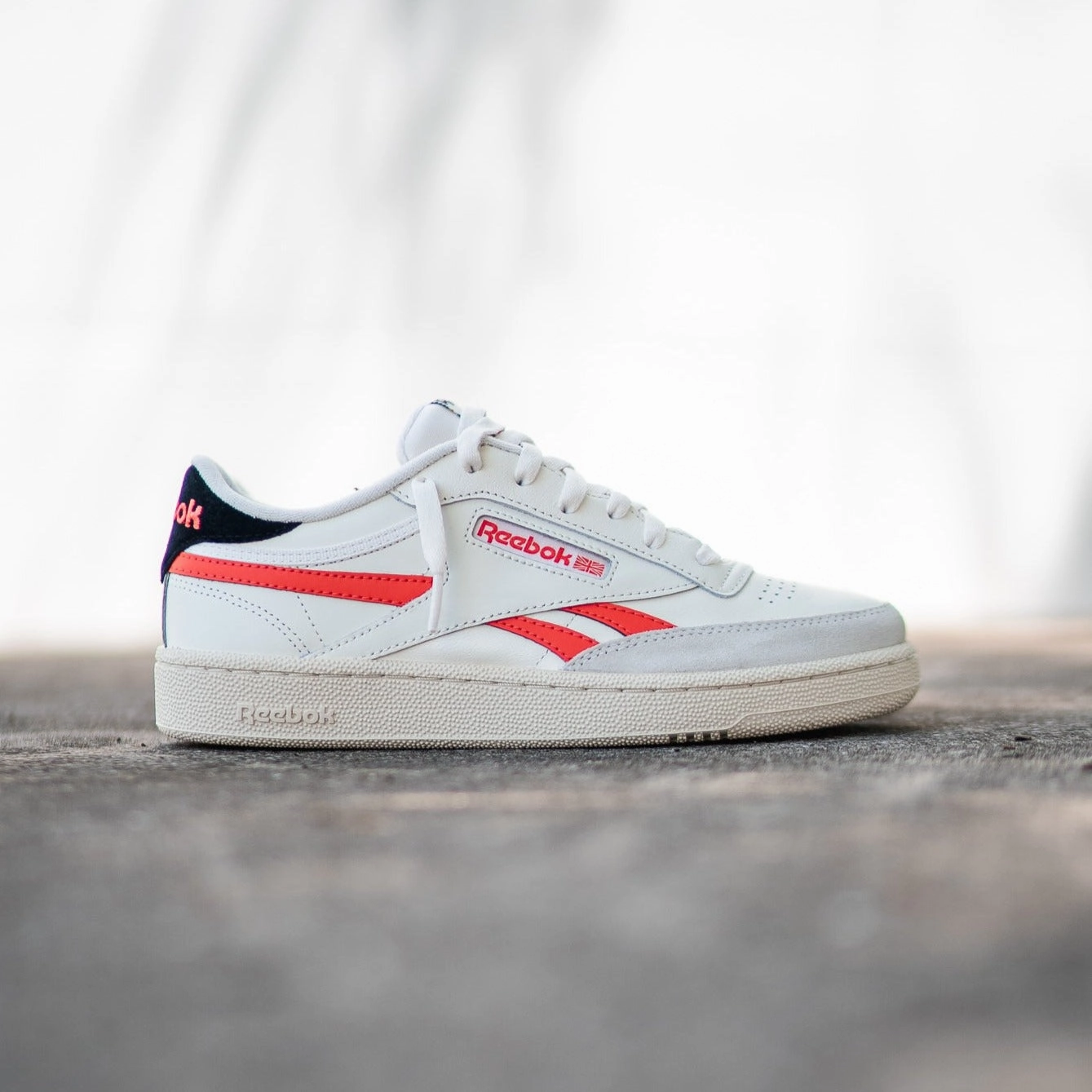 Reebok Club C Revenge (White/Infrared) Loafers style