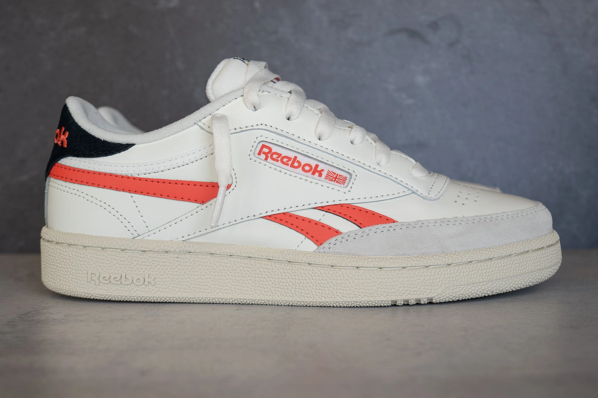 Reebok Club C Revenge (White/Infrared) Cold Friendly Flexible Fabric