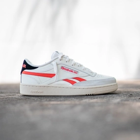 Reebok Club C Revenge (White/Infrared) Loafers style