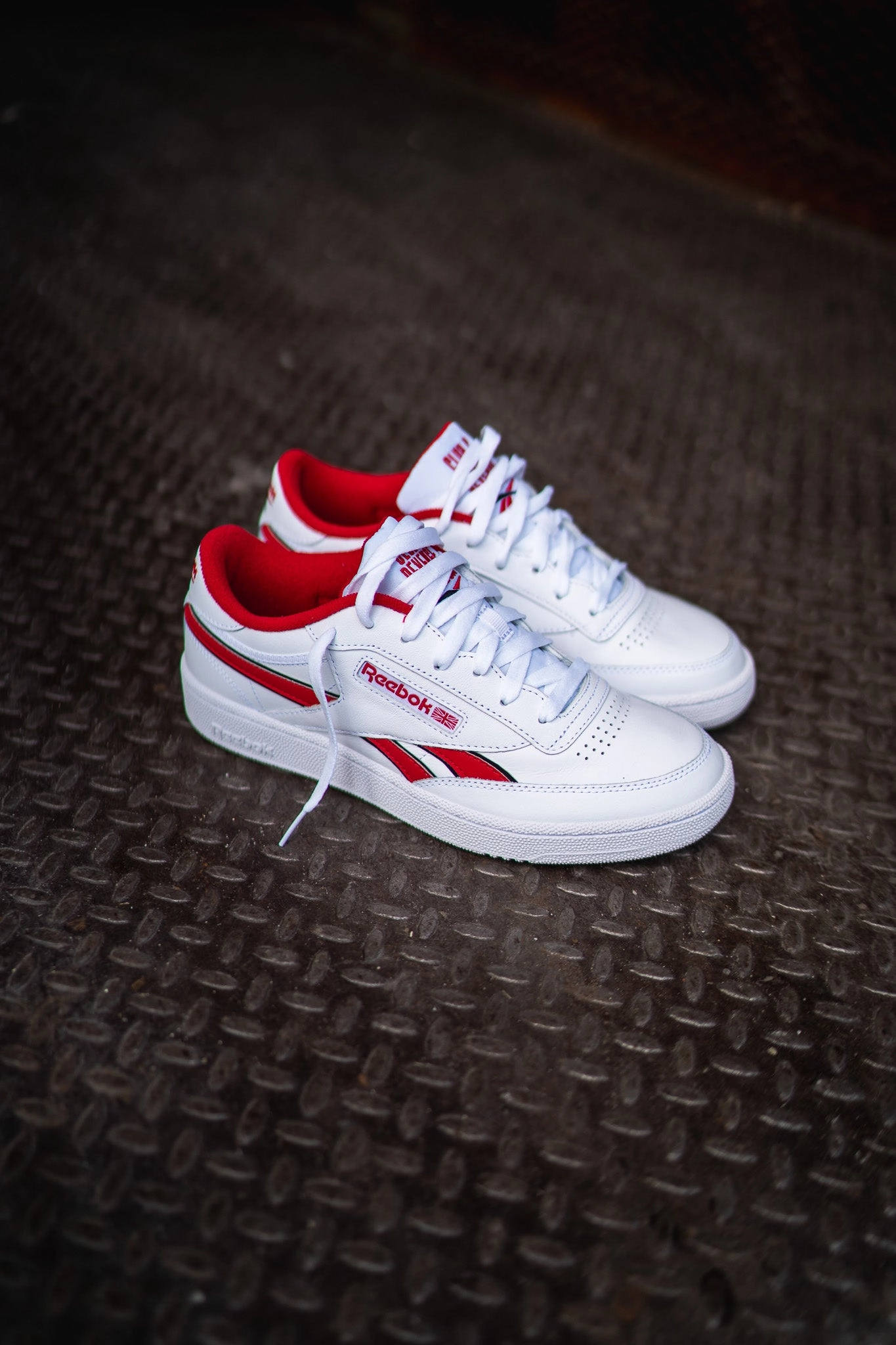 Mens Reebok Club C Revenge (White/Red) ArchSupport