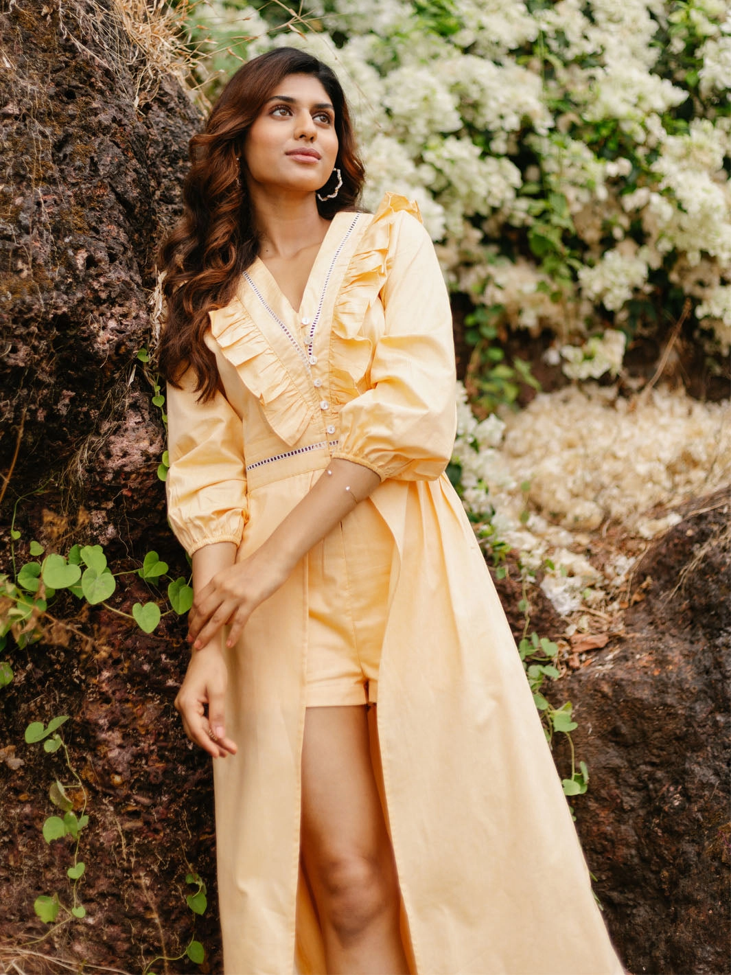 knee-length warm tones Canary Jumpsuit