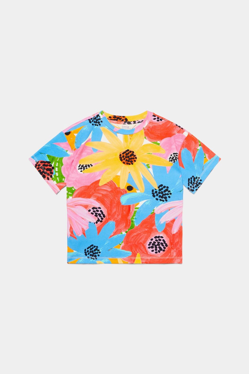 Big Floral Kids SS Tee Relaxed Fit Shirt