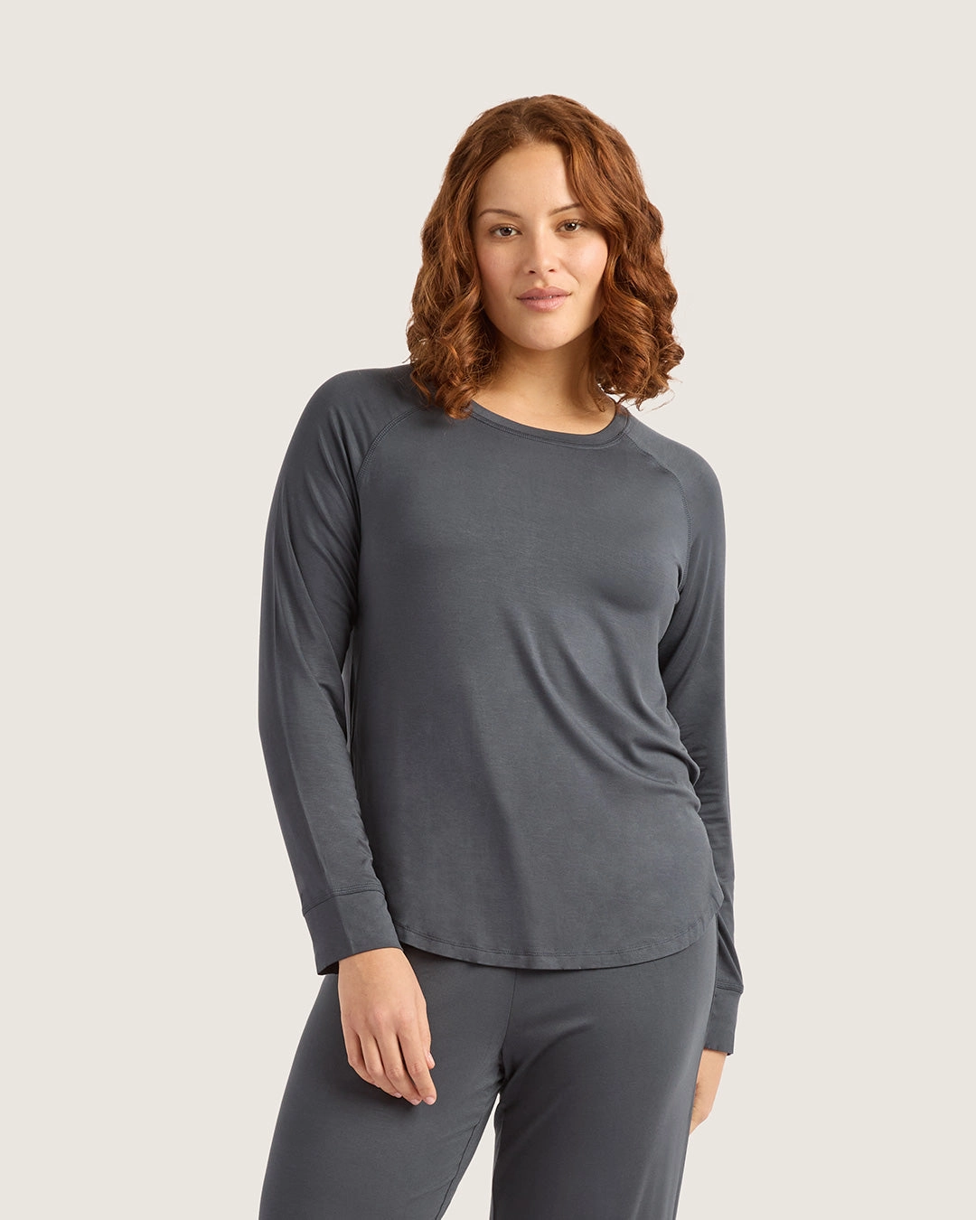 Travel Light Goodnight Raglan Sleep Top - Storm