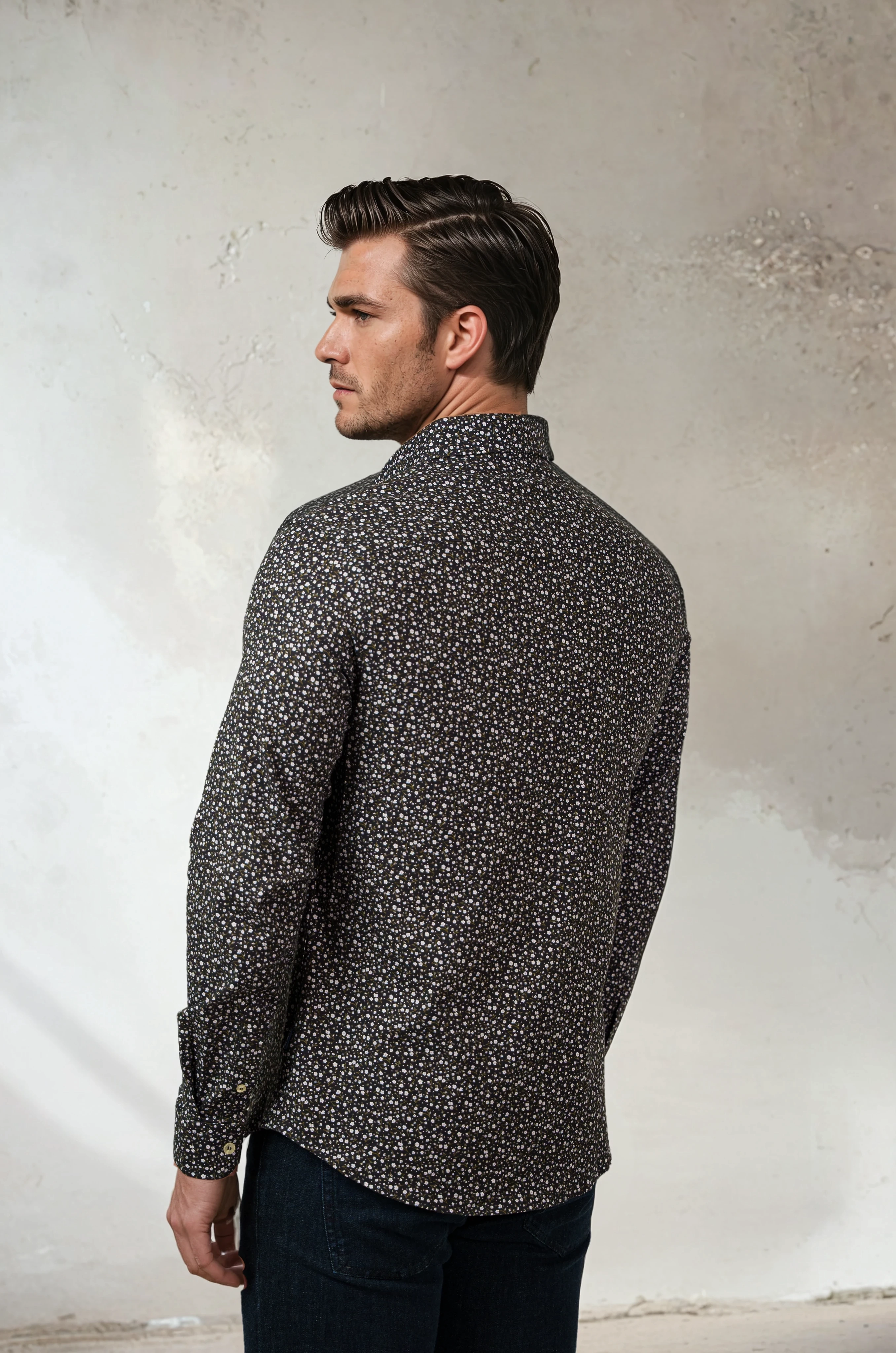 MEADOW DITSY LONG SLEEVE SHIRT Gentle Breeze