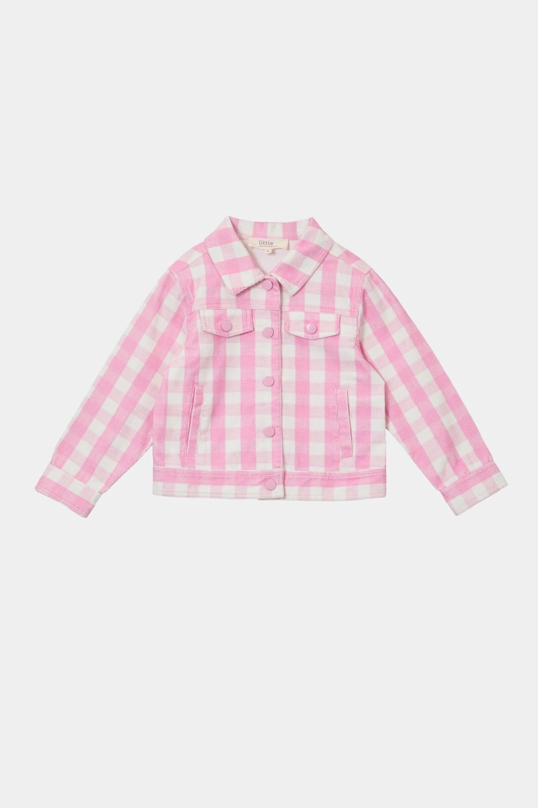 Gingham Kids Cord Jacket Flexible Fit Engineering
