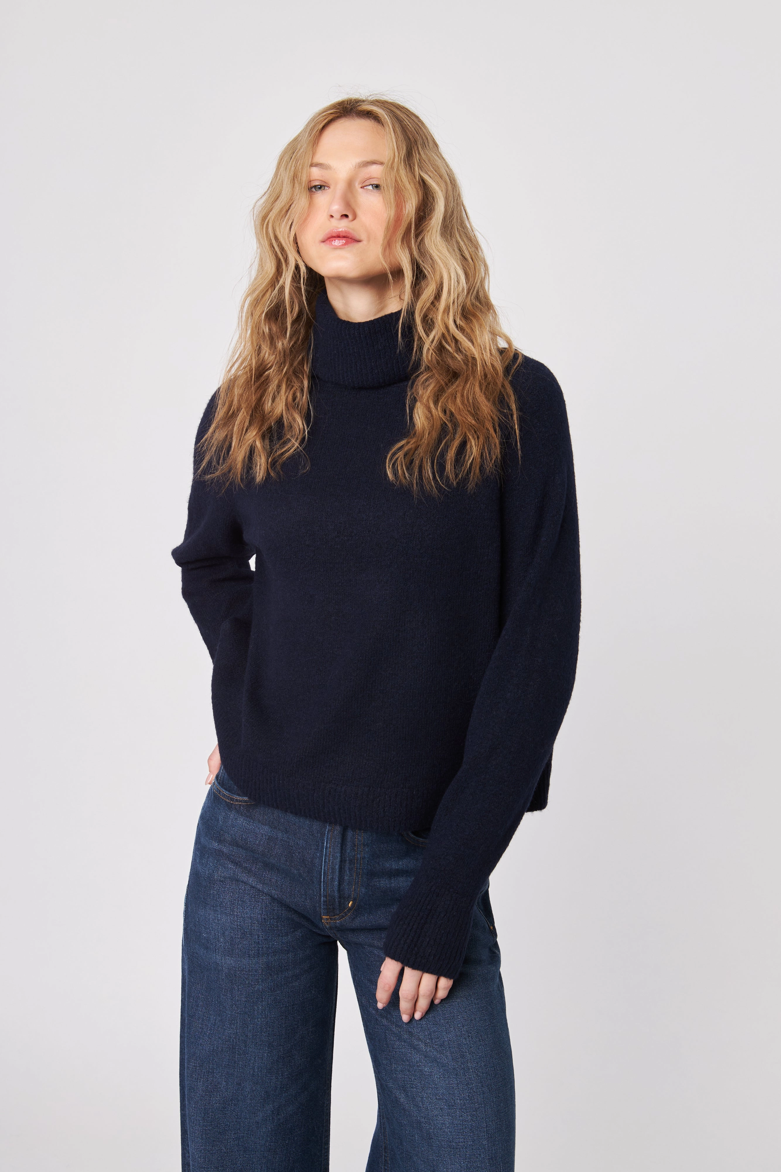 Adjustable Waistbands EMMETT SLOUCH NECK SWEATER