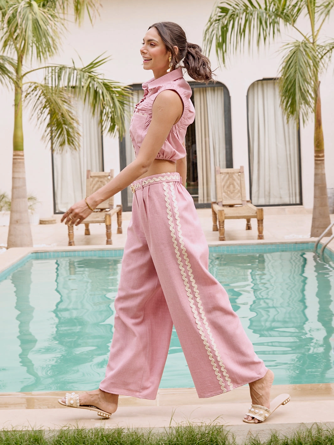 Namsan Pants with back elastic Minimal Details