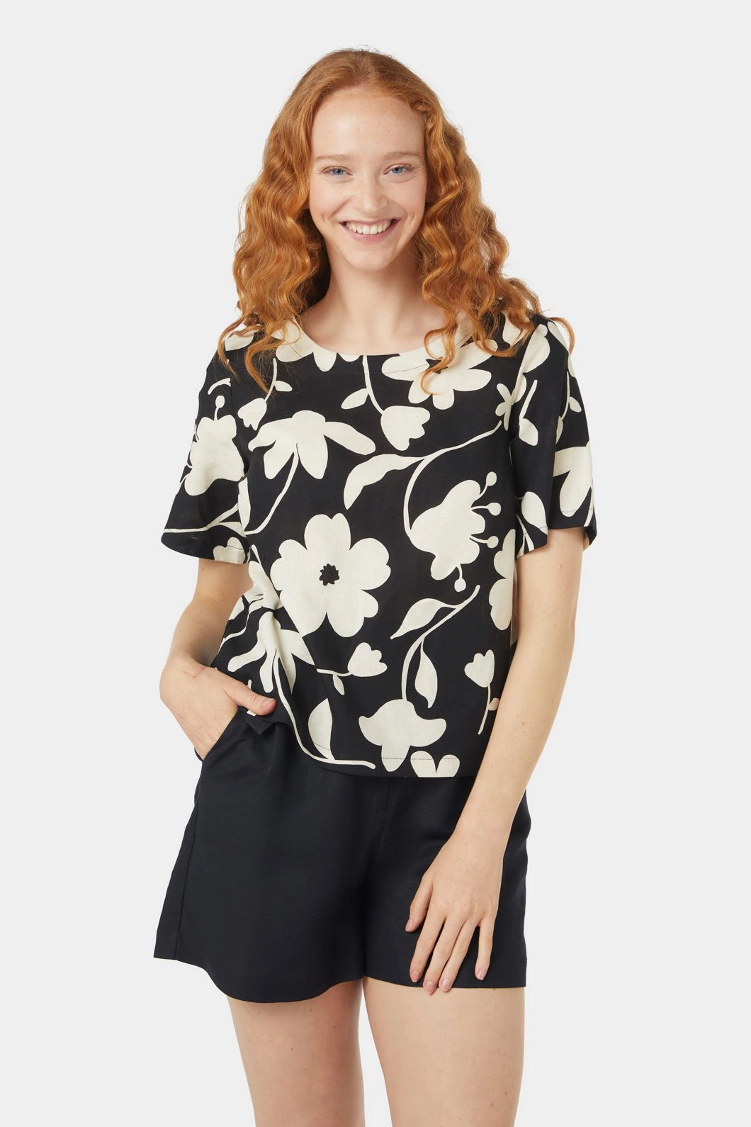 Nancy Top Silicone Print Detail LowImpact Manufacturing