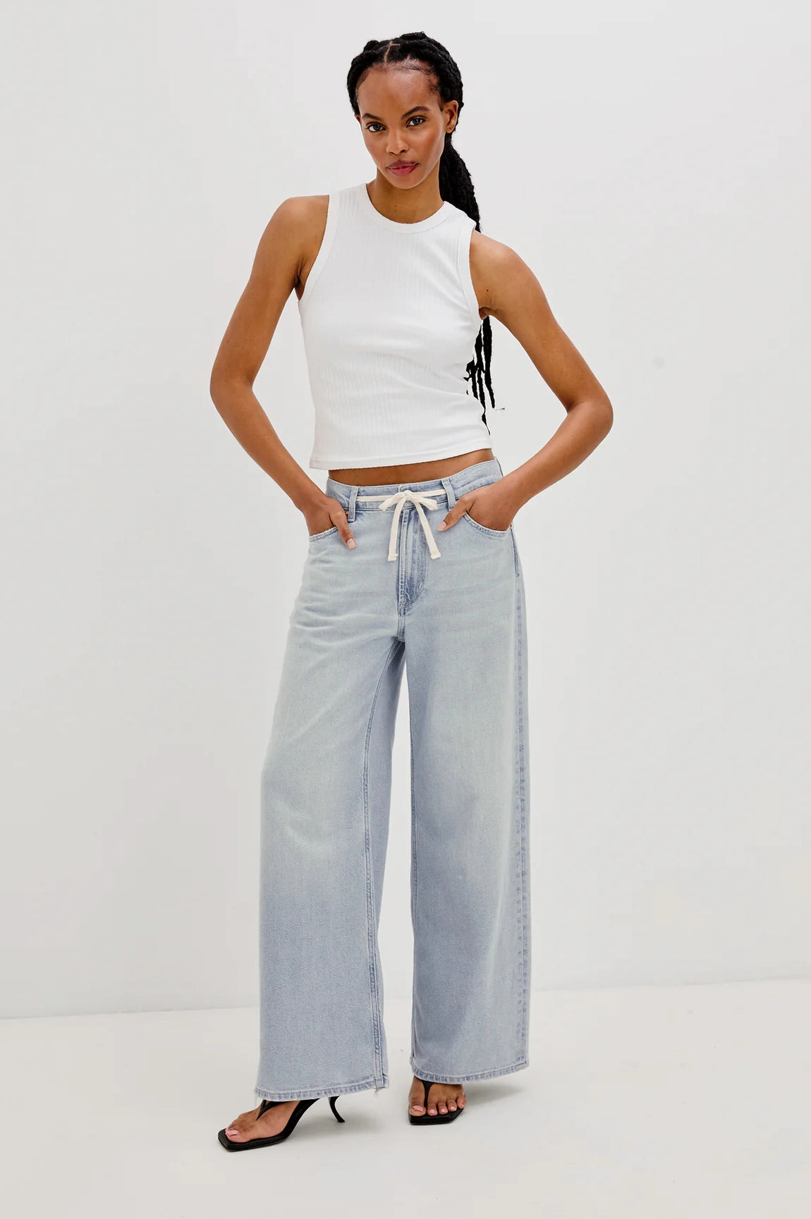 Comfortable Choice ANGELENO CROP DRAWSTRING JEAN