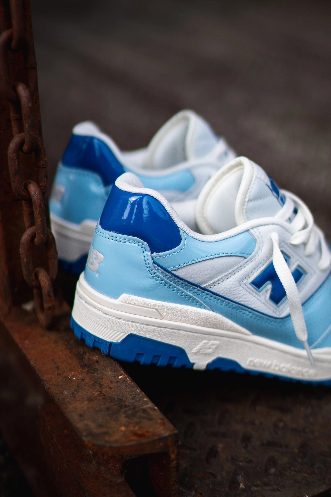Daily Support Mens New Balance 550 (White/Powder Blue) - BB550YKE