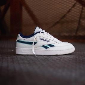 Mens Reebok Club C Revenge (Cream/Hornet) Abrasion Resistant Guardrails Flex Groove Technology