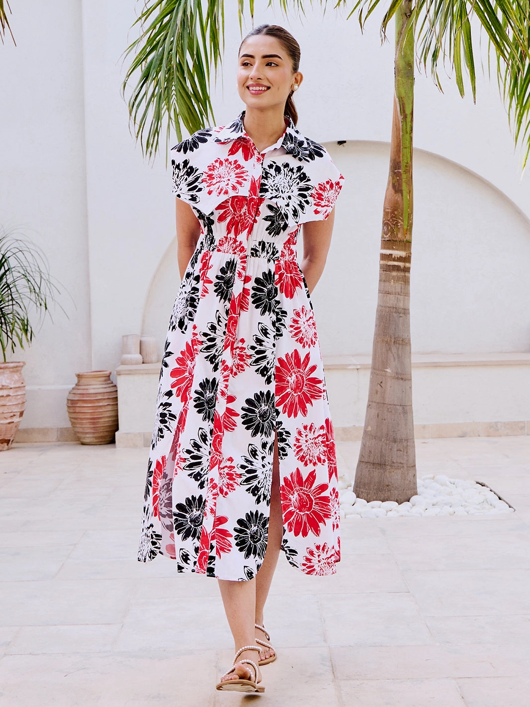 Trendy Fit Look Gloss Finish Camden Retro Dress