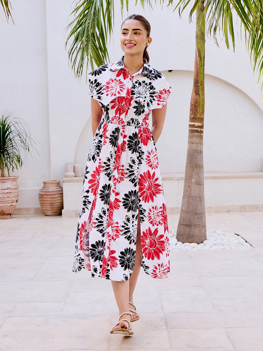 Camden Retro Dress Fall Mood Sheer Look