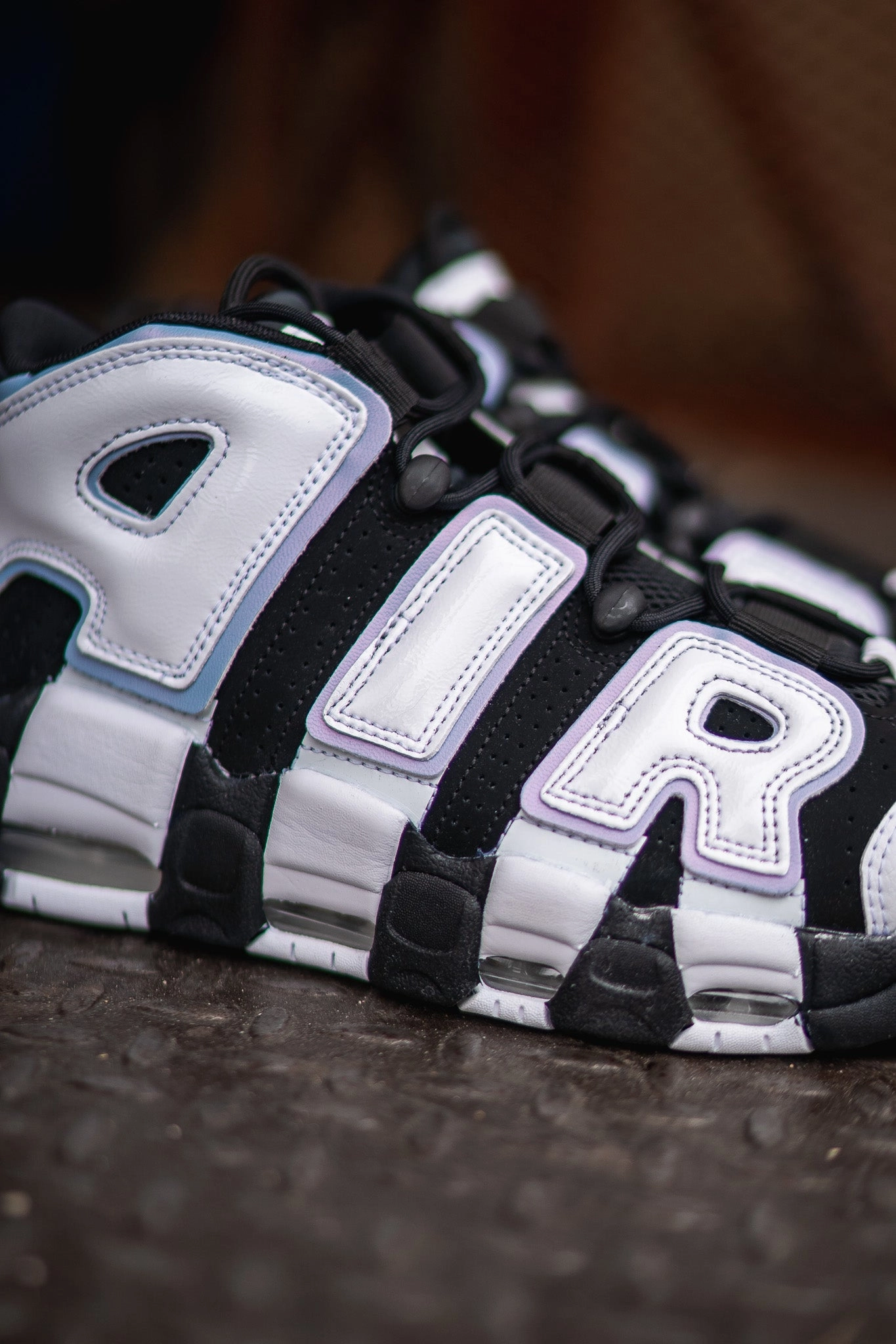 Nike Air More Uptempo 96 (Black/White) - DV0819-001 Ventilation Ports Design