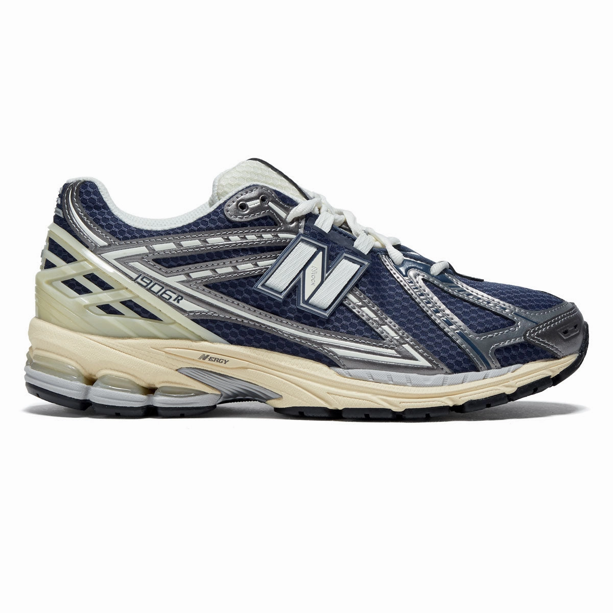 Lockdown Lacing System New Balance 1906R Shoes - Vintage Indigo/Dark Silver Metallic