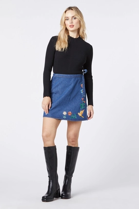 Smart Design Sweet Nectar Embroidered Skirt