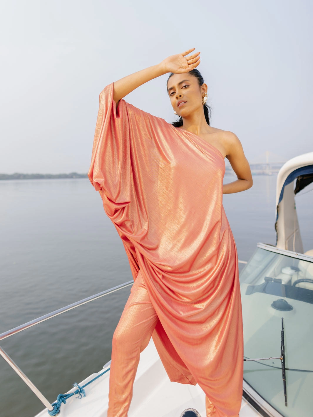 Functional-Design Minimalist Design Bellagio Dress with Pants