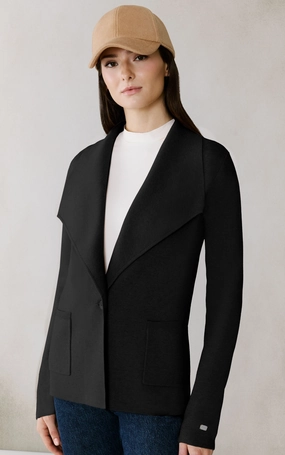 IONI KNIT CARDI WITH OVERSIZE LAPEL Stylish accessories Essential Shirt