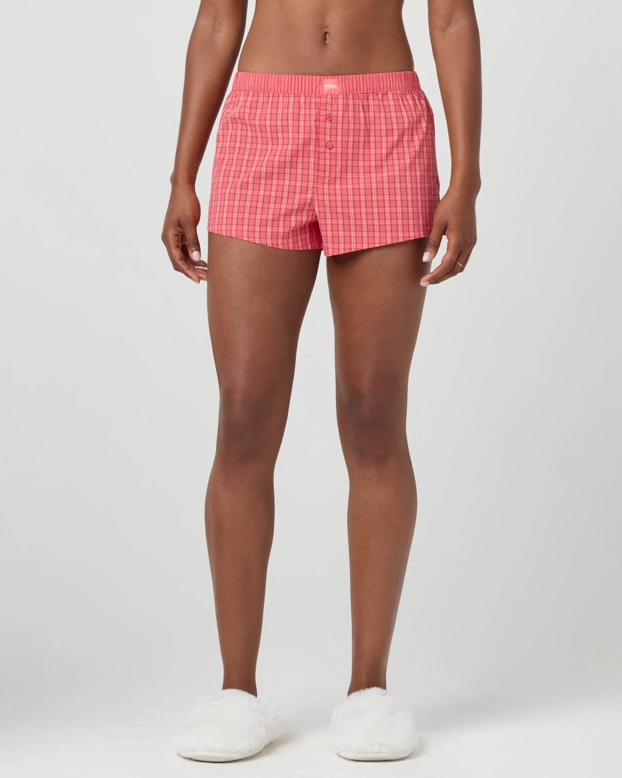 Relaxed T-shirt Plaid Shortie