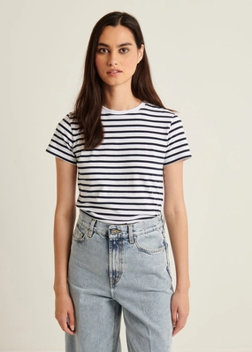 SHORT SLEEVE ICONIC CLASSIC STRIPE CREW TEE Craft Edge