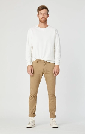 JOHNNY BRITISH KHAKI TWILL PANTS ReinforcedStitching