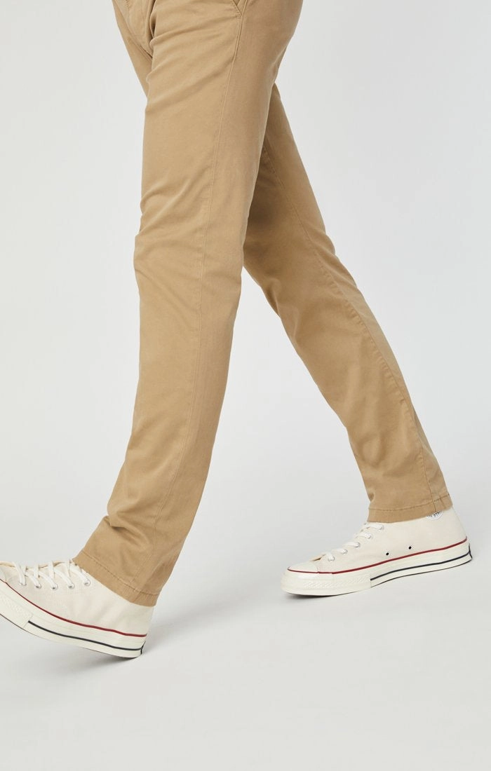 JOHNNY BRITISH KHAKI TWILL PANTS LightweightDesign Adjustable Hem