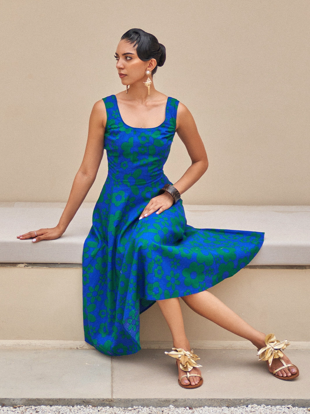 Slim-fit Versatile Edge Ikigai Floral Sundress