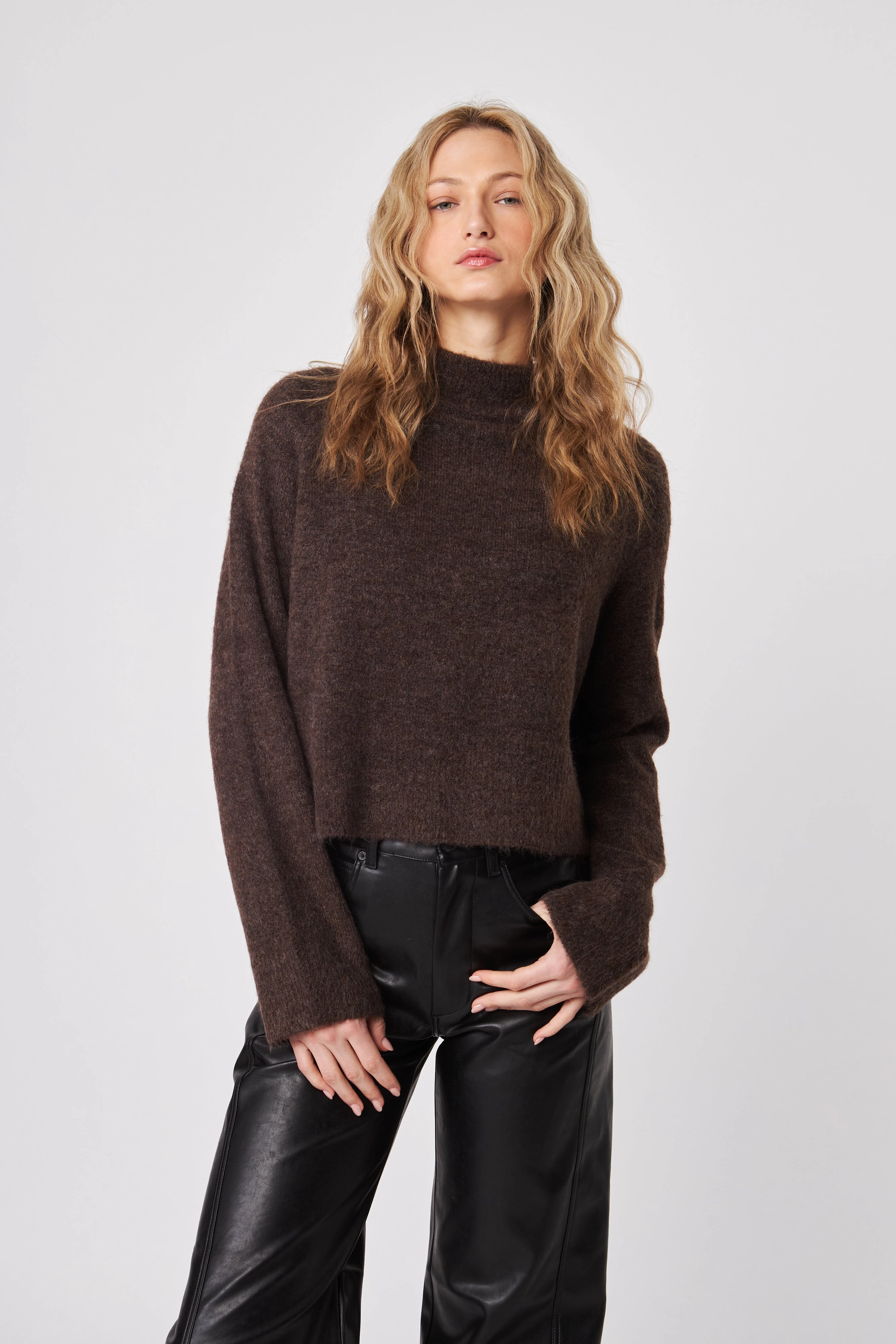 OLIVER MOCK NECK SWEATER Metro Edge