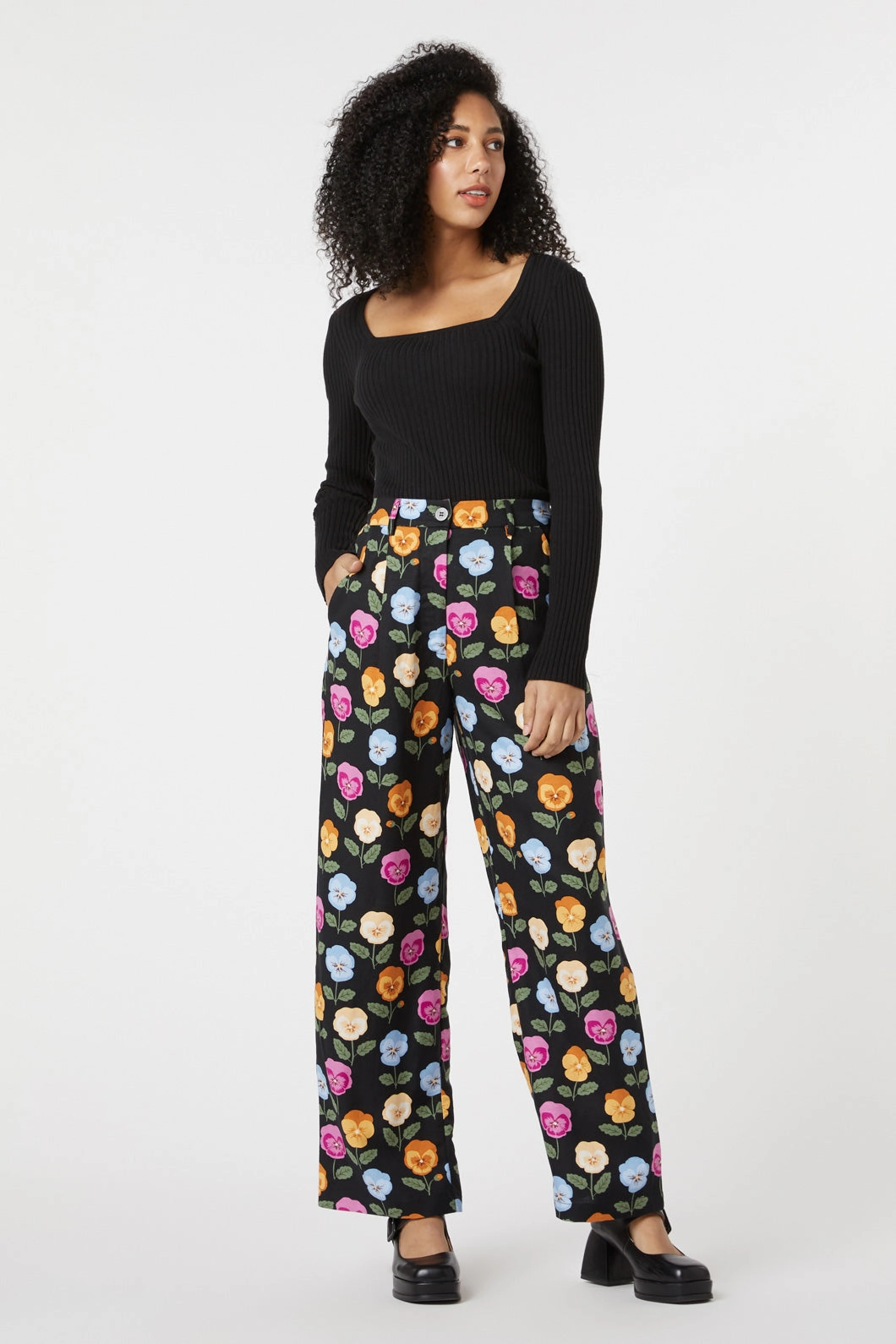 Pansy Pant Tailored Fit Stylish Sunny Vibes