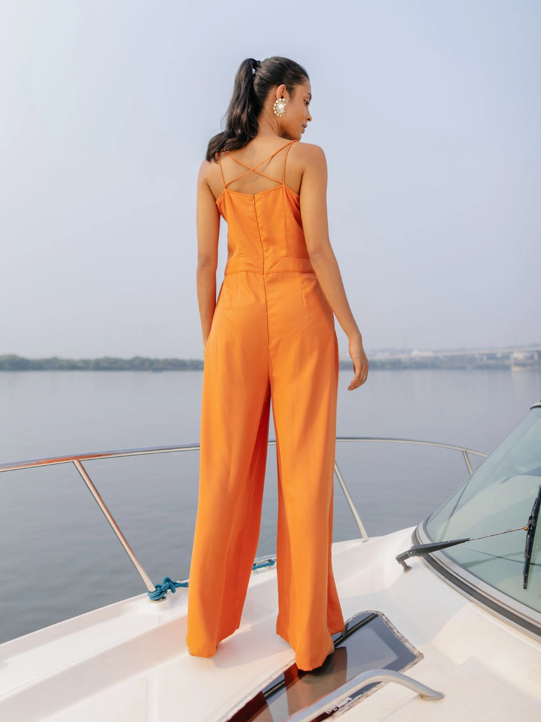 Trendy pick Fit for All Seasons Opal Slit Jumpsuit