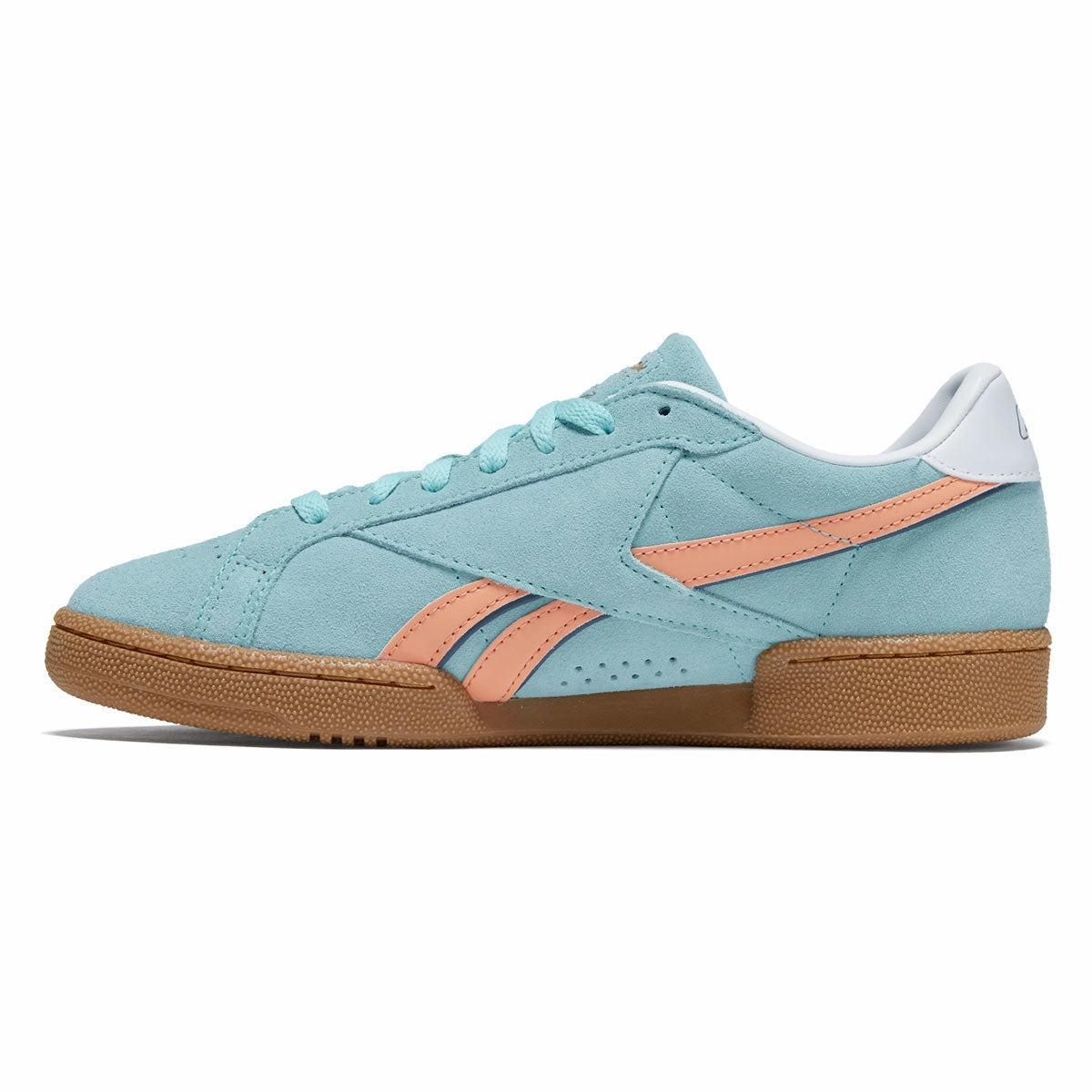 Minimalist Look Motion Control Technology Reebok Club C Grounds UK Shoes - Ai Aqua/Sunkissed Orange/Gum