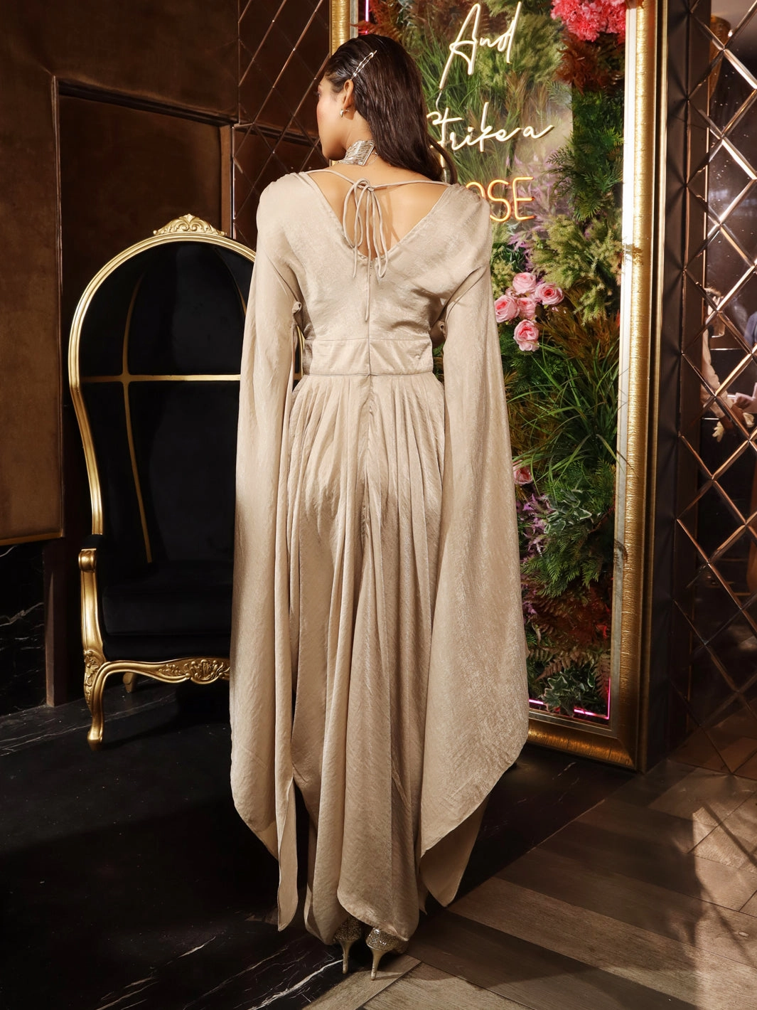 Outshine Gown Gold soft fit Softly Structured