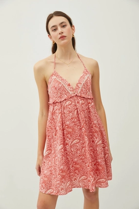 PAISLEY HALTER DRESS Ethic Core ButterySoftTexture