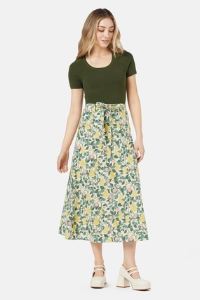 Pear Vine Midi Skirt Collector??s Item Cozy Vibes