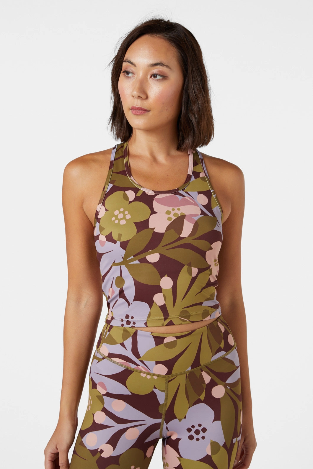 Wind Resistant Fabric Pippa Floral Cropped Tank