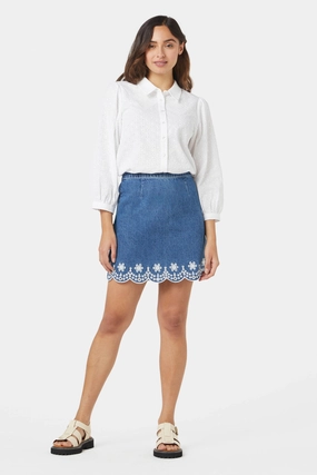 Suzie Scallop Skirt Handmade Quality Seasonal Drop