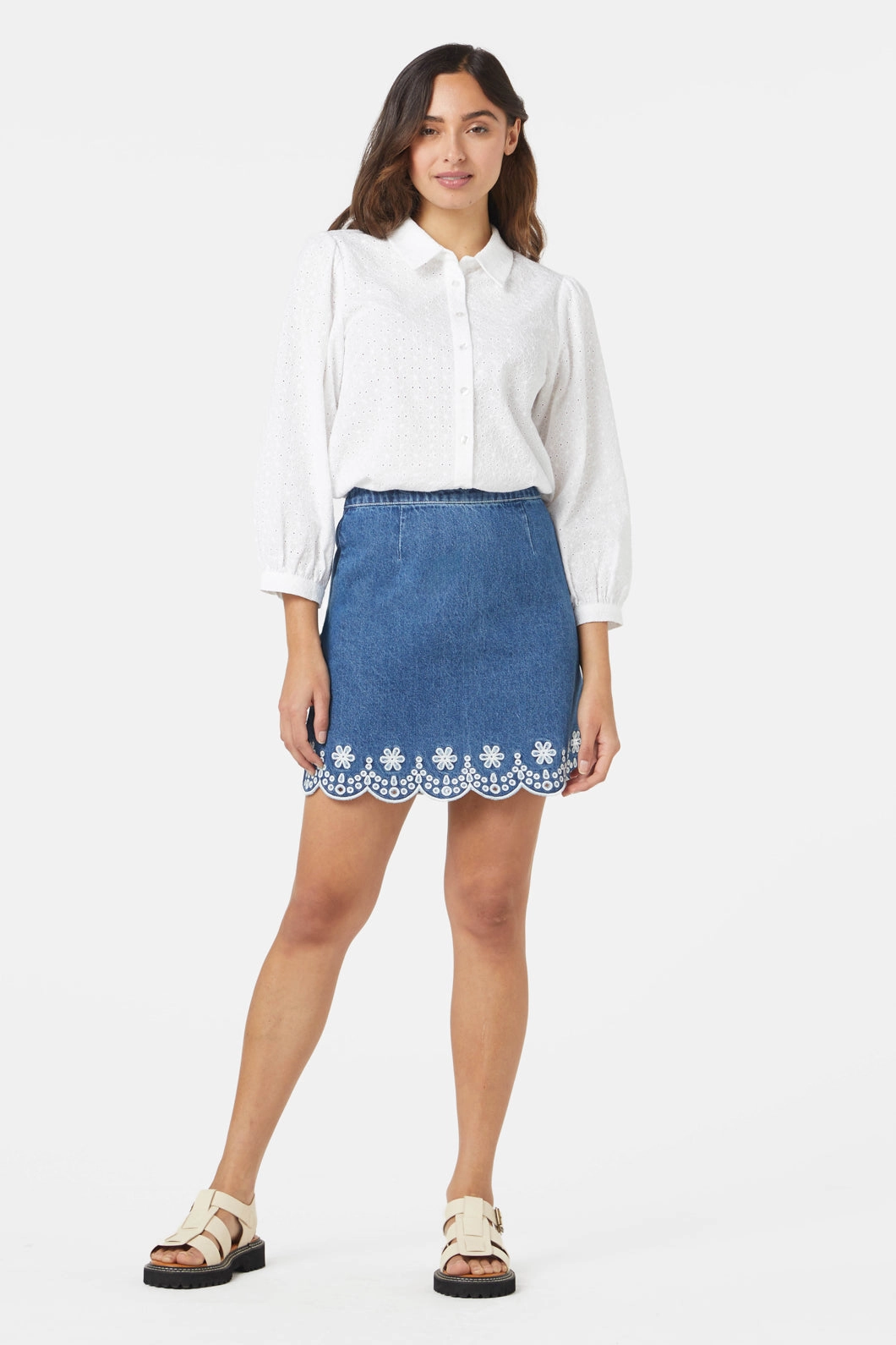Layered Style Suzie Scallop Skirt