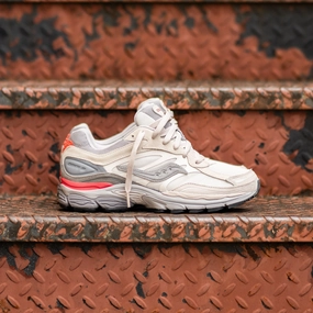 City Fit Mens Saucony OG ProGrid Omni 9 (Ivory/Grey)