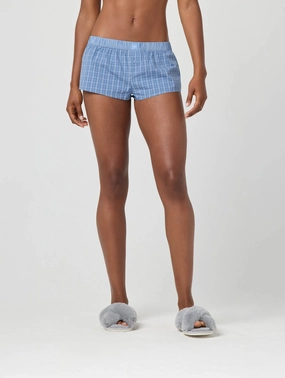 Plaid Micro Shortie EcoFriendly Textiles AI Core