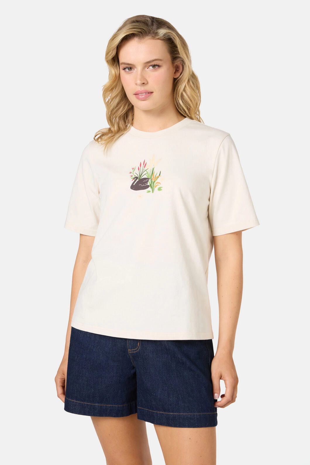 Pretty Swan Tee HighElasticity Thread
