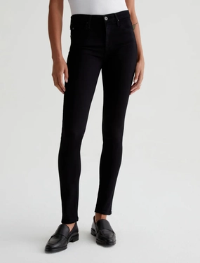 PRIMA MID RISE SLIM IN SUPER BLACK Unisex Friendly Everyday Motion