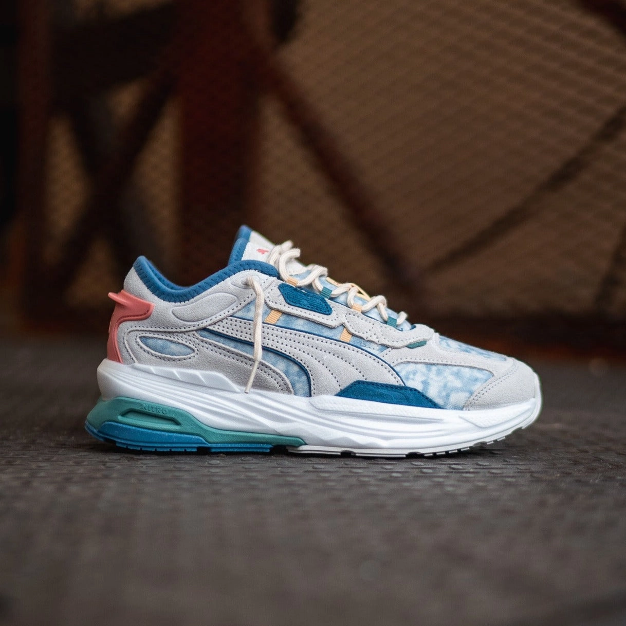 Responsive Reinforced Men's Puma Extent Nitro RE:ESCAPE (Vapor Gray/Deep Dive)