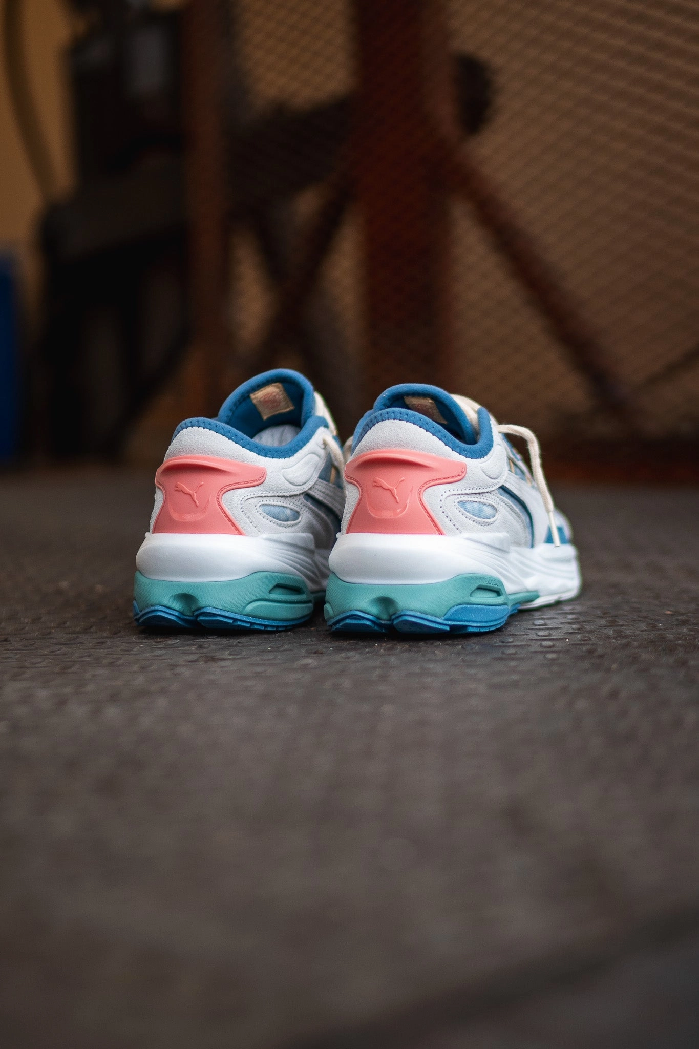 Flexible Outsole Flexure Refined performance Men's Puma Extent Nitro RE:ESCAPE (Vapor Gray/Deep Dive)